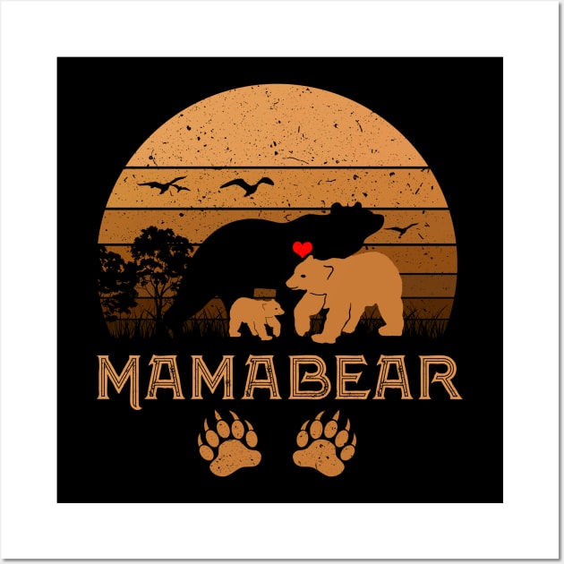 Mamabear Mother Bear Mother_s Day Gift Wall Art by cruztdk5